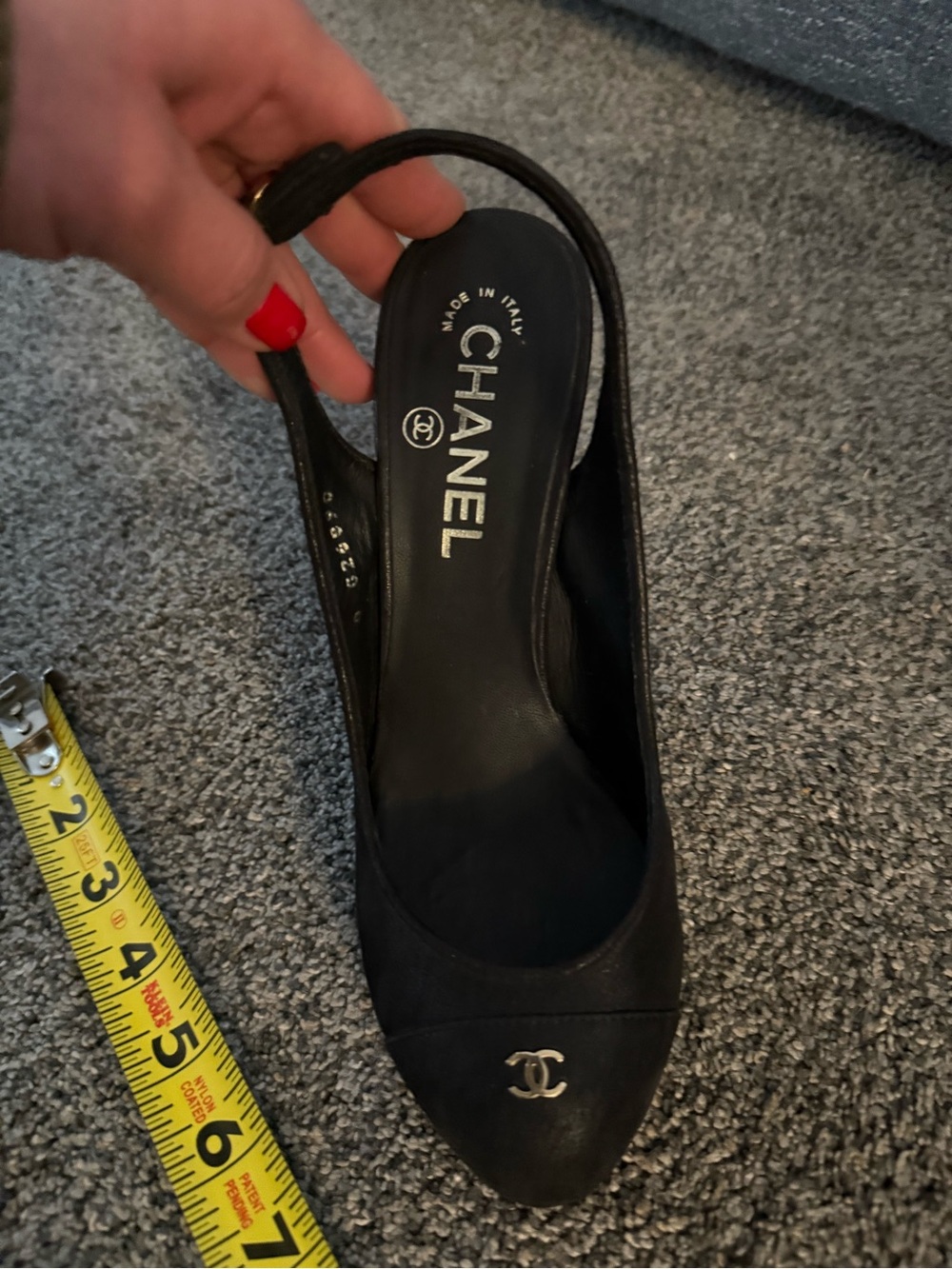 CHANEL Black Slingback High Heel Pumps - Picture 2 of 11
